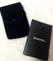 CHANEL JAPAN Novelty Mirror case ※ Small scratches※ pouch oil blotting paper