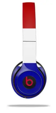 Skin Wrap for Beats Solo Wireless 2 3 4 Red White Blue SKIN ONLY