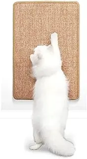 Cat Scratch Furniture Protector Natural Sisal Cat Scratcher Mat Horizontal Floor Scratching Pad Rug Protect Couch and Carpets(30x60cm)