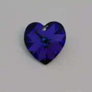 Swarovski Crystal Heliotrope Heart 6228 Pendant; 10mm (2pc), 14mm, 18mm