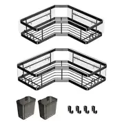Shower Shelf Organizers with 4 Adhesive Hook Easy Installation for Bathroom
