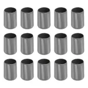 100 Pack Screw Thread Protector Cover Rubber End Caps 0.7"(18mm) ID/Dark Grey