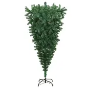 Upside Down Artificial Christmas Tree With Stand Green 180 Cm Seasonal Decorations