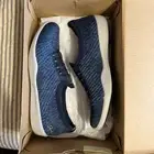 Women’s Navy Blue Vegan Skechers Air Cooled Memory Foam Sneakers