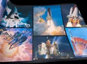 Spaceship Space Shuttle Rocket Wallpaper Border Roll (1) Astronauts 5 yds x 10"