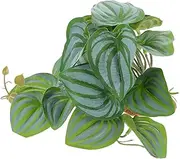 VILLFUL Reptile Terrarium Plant Decor Simulated Lifelike Fake Plant Adornment Easy Install Landscape for Reptile Tanks Enhance Habitat for Lizards Turtles Frogs
