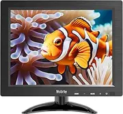 9.7 Inch Monitor 1024 x 768 LED Screen with HDMI VGA AV BNC USB, CCTV Monitor for PC, Computer, Integrated Speaker