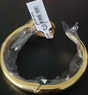 $200 MSRP| Charriol 04-404-1232-0CM Infinity Zen Steel Bangle Yellow Gold PVD(M)