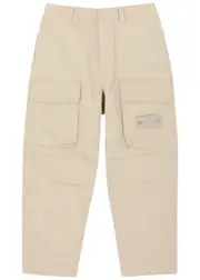 Stone Island Ghost Wide-leg Cotton Cargo Trousers - Beige - W32 (W32 / M) W32 (W32 / M)