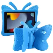 For Apple iPad 10.2 inch 9th/8th/7th Gen /Pro 10.5/Air 3 Kids Case, Butterfly Shockproof Handle Eva Stand Protective Shockproof Cover (Blue)