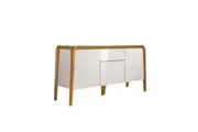 HomeStar Finland Modern Wooden Sideboard Buffet Unit Storage Cabinet - White