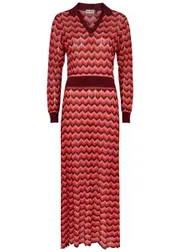 Rixo Annie Striped Fine-knit Maxi Dress - Red - M (UK 12 / M) M (UK 12 / M)