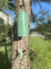 Wind Chime, Hammered Metal Wind Bell Gold and Verdigris Finish, Dragonfly Emblem