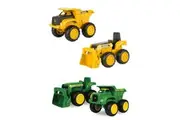 4pc John Deere 15cm Sandbox Construction Dump Truck Tractor Die-Cast Toys 2y+