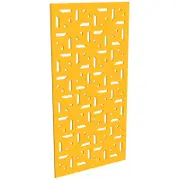 ProtectorAl 300-1200w x 1201-2400h Dark Yellow/Gloss White Mosaic Unframed Composite Deco Panel