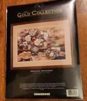 New The Gold Collection Dimensions Oriental Splendor Crewel Kit 20”X14” Asian