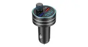 Car Bluetooth 5.0 FM Transmitter, Dual USB QC3.0/1A, Ambient Light, Hands-Free C