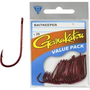 Gamakatsu Bait Keeper Fishing Hooks 25 Pack Sizes 8 to 4/0