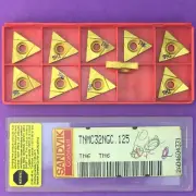 10) SANDVIK TNMC 32 NGC .125 On Edge Grooving Inserts 1/8” .125” TN6Machinist