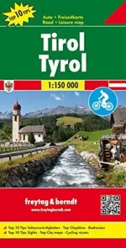 TYROL ROAD MAP 1:150K FB (ENGLISH, FRENCH, ITALIAN AND By Freytag & Berndt *NEW*