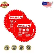 Thin Kerf 7-1/4" Circular Saw Blades - Pack of 2, Ideal for Engineered Wood