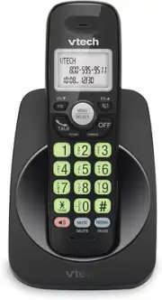 DECT 6.0 Cordless Phone - Bluetooth Connection, Blue-White Display, Big Buttons