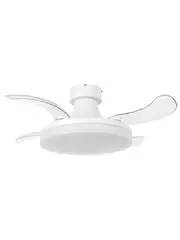 Fanaway Orbit 90cm DC Ceiling Fan with Retractable Blades and Light in White