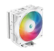 DeepCool R-AG400-WHANMC-G-2 AG400 ARGB WHITE Single Tower CPU Cooler, TDP 220W, 120mm Static ARGB Fan, Direct-Touch Copper Heat Pipes, Intel LGA1700/AMD AM5 Support