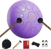 Steel Tongue Drum 11 Notes 12 Inches,Musical Mind Healing Drum Percussion Instru