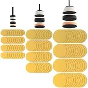 Peachtree Gold Bowl Curved & Flat Surface Mandrel with Round Sanding Disc Kit - 129 Piece