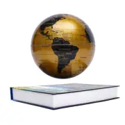 Floating Globe Lamp,6" World Geographic Globes Gold Magnetic Floating Levitat...
