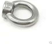 1PC-2PCS M3 M4 M5 M6 M8 M10 M12 M14 M16 M18 M20 304 Stainless Steel Lifting Eye Nuts/Screw Ring Eyebolt Ring hooking nut Screw(Eye nut,M20 1PC)