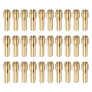 30pcs 2mm Brass Drill Chucks Collet Bit Sets for Rotary Tools, 4.3mm Shank