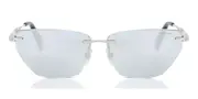 Chopard SCHG51 579X Men's Sunglasses Silver Size 60