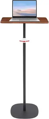 Portable Standing Desk Adjustable Height, Laptop Floor Stand Side/Sofa Table Mob