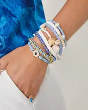 [Karyn In LA] Karyn In LA Girls' Tammie Wristband Pack in Cornflower/Gold One Size Cornflower/Gold