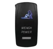 DragonFire Racing Blue Laser-Etched Dual LED Switch - Wench Power - 521375