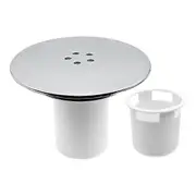 Shower Trap Cover, Shower Plug Hole Cover 90mm/115mm Plug Drain Replacement Hole Chrome Plated Fini as shown