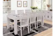 VI Florida Mountain Ash Dining Table with 6 Chairs Set