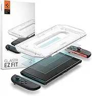 SPIGEN EZ Fit for Nintendo Switch 2 Screen Protector, Easy Application Auto Alignment Technology Installation Tray, Oleophobic Coating 9H Tempered Slim Glass Cover [2-Pack] - Clear