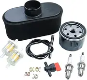 GZZTORES FR691V Riding Lawn Mower Tune Up Kit Compatible with Kawasaki FR651V FR730V FS481V FS541V FS600V FS730V Engine,Replace 49065-7007 Oil Filter 11013-7047 Air White/Black
