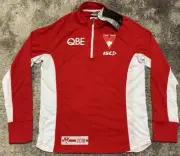 L34 NWT Authentic Sydney Swans Elite Training 1/4 Zip Top AFL Australia Mens S