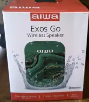 Aiwa Exos Go Wireless Portable Bluetooth Speaker (Green Marble)
