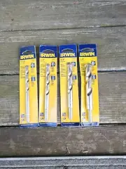 Four new irwin masonry drill bits 7/16, 1/2, 5/8, 3/4"