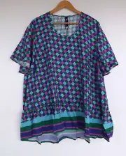 Taking Shape Top 18 Womens Satin TS Ruffle Blue Green Pink Purple Flutter Sleeve
