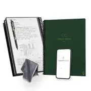 Rocketbook New Core Reusable Spiral Notebook, Letter Size 8.5X11, Green - Lined