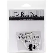 Two Paper Divas Clear Stamps - Big Buzz Have a Bee-utiful Day, NEW