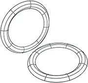 HYTROVE 10 Inch Round Wreath Iron Ring DIY Floral Hoop Christmas Wreath Frame Craft Base Metal Floral Hoop Ring