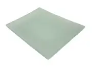 (21960) Tray Plate Presentation Glass Rectangular Frost Matte Fourposter