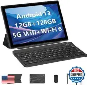 HOTTABLET 10 inch Android 13 Tablet, 12GB RAM 128GB ROM Computer Tablets with